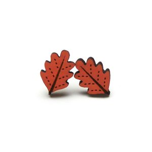 oak leaf earrings by layla amber