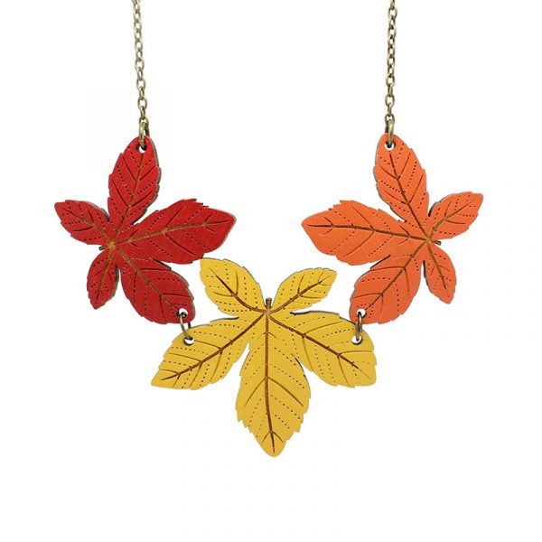 Chestnut Leaves Necklace - Image 4