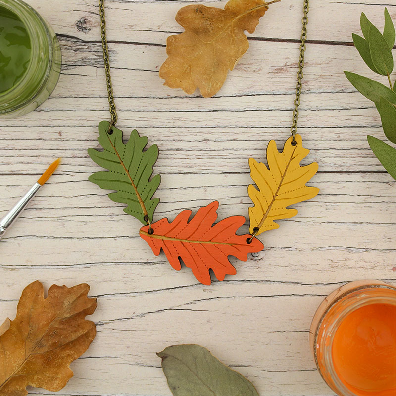 Oak Leaves Necklace - Image 3