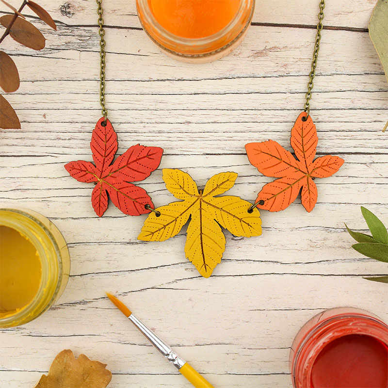 Chestnut Leaves Necklace - Image 3