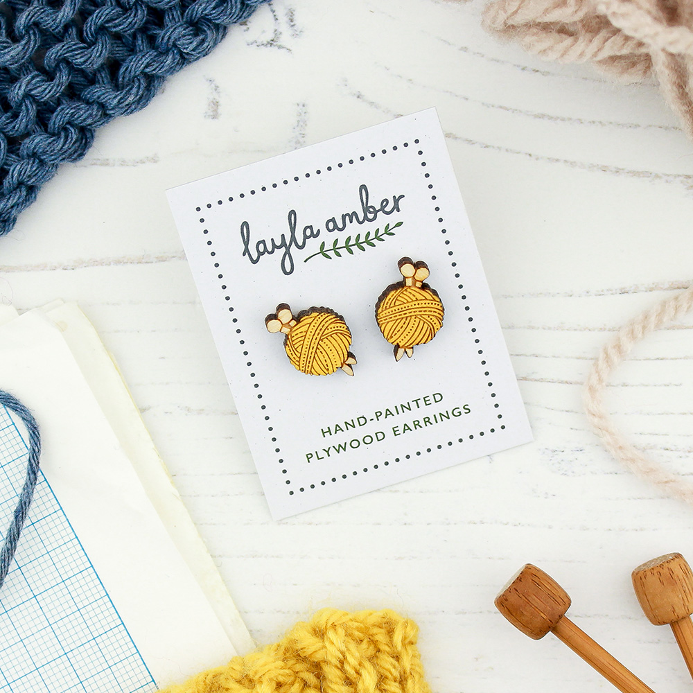 Knitting Earrings - Image 3