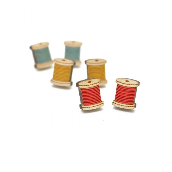 Cotton Reel Earrings - Image 6