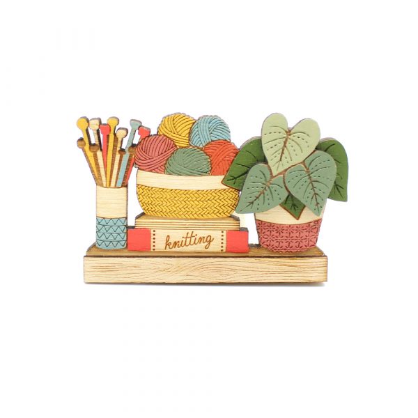 Happy Knitting Brooch - Image 6