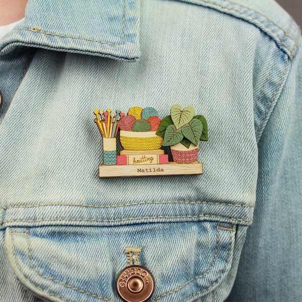 Happy Knitting Brooch - Image 5