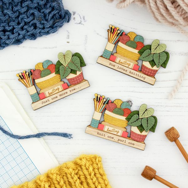 Happy Knitting Brooch - Image 4