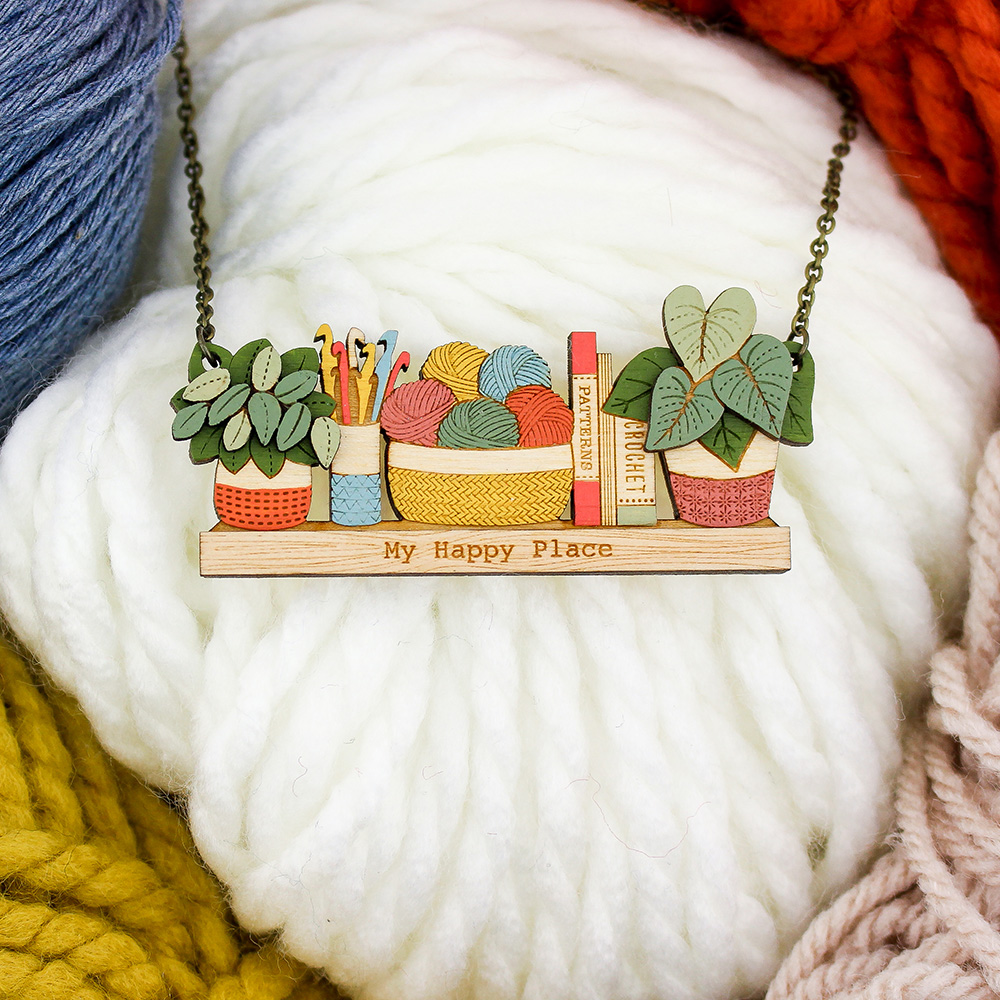 Happy Crochet Necklace - Image 5