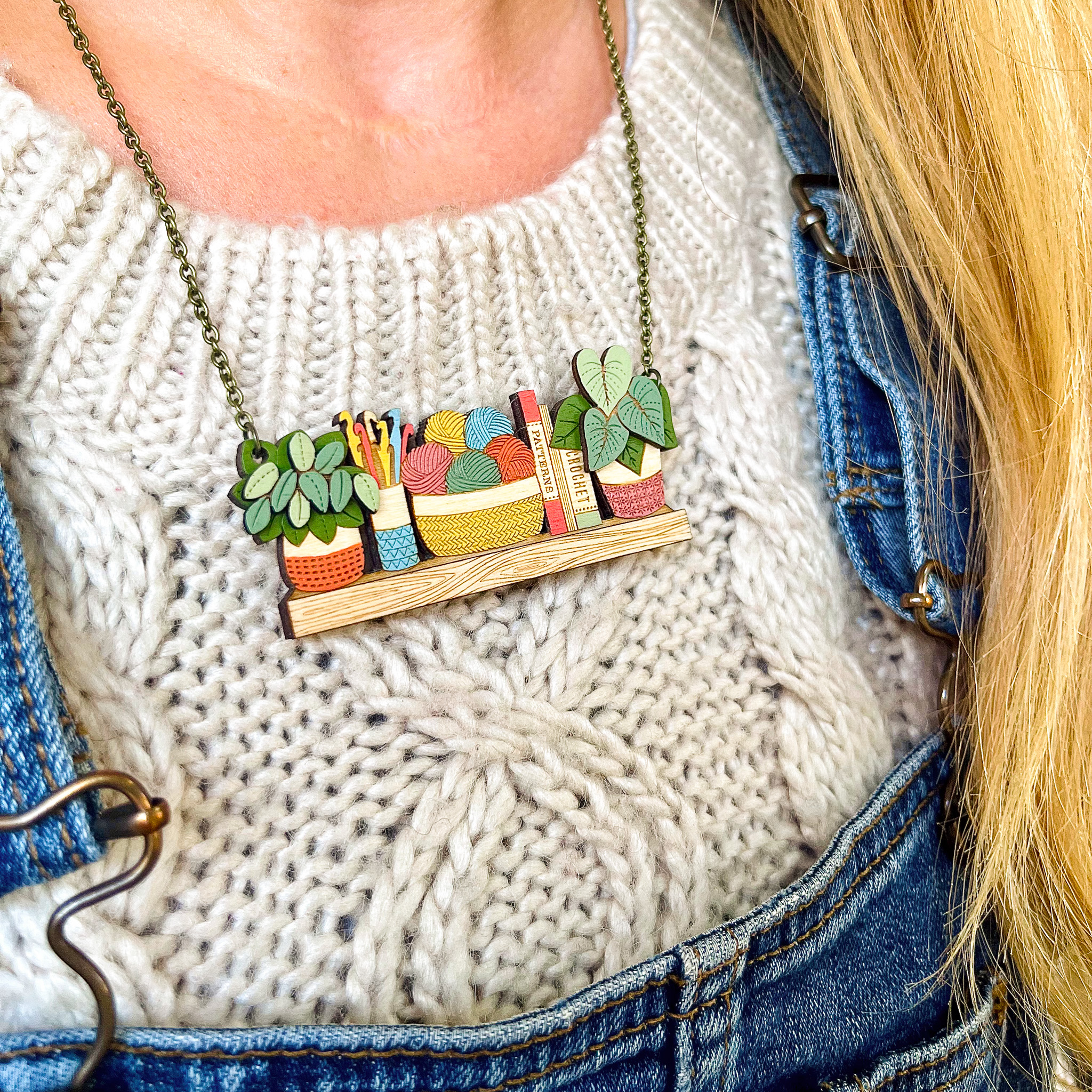 Happy Crochet Necklace - Image 2