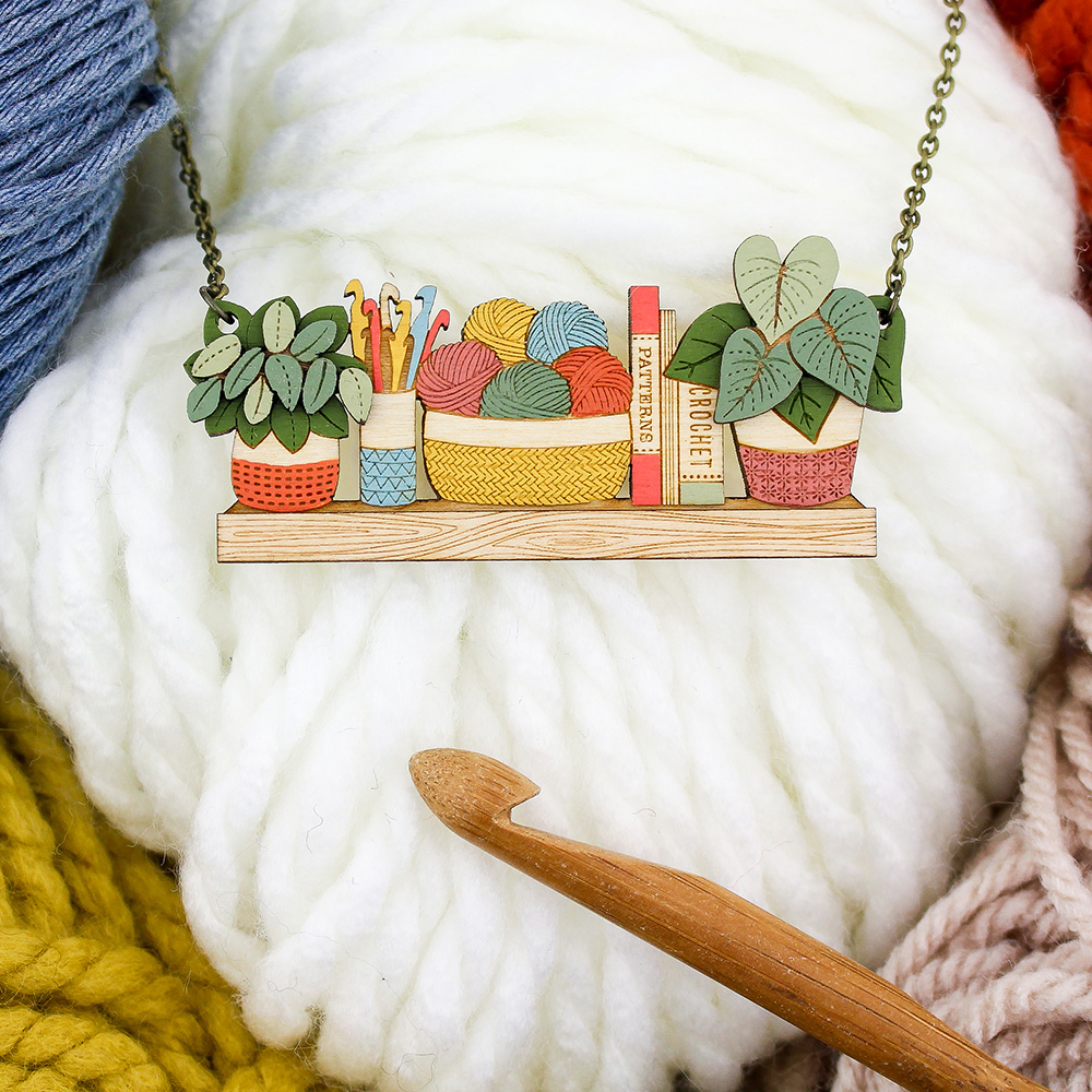 Happy Crochet Necklace - Image 3