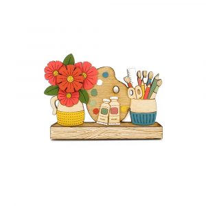 Happy Art Brooch