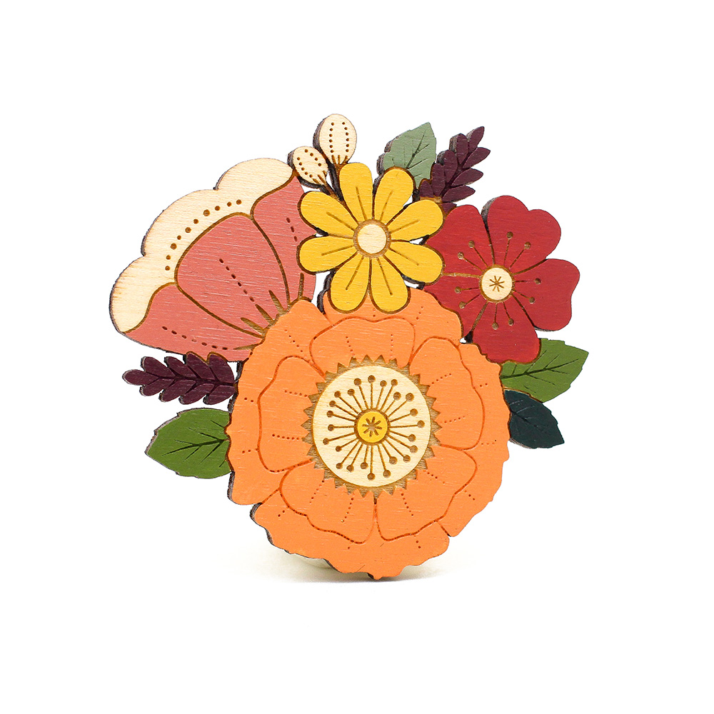 Autumn Wildflowers Brooch - Image 4